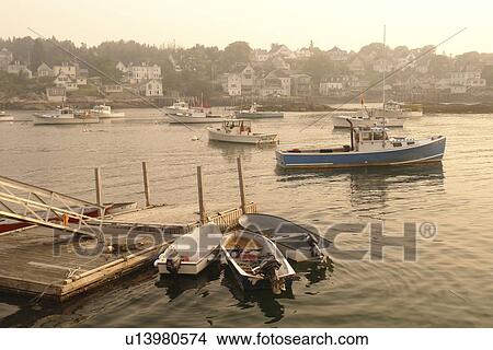 Stonington, ME, Maine, Deer Isle, fishing harbor, fog View Large Photo Image Picture - Stonington, ME, Maine, Deer Isle, fishing harbor, fog. Fotosearch