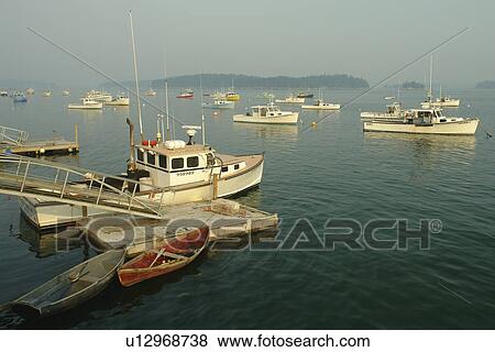 Stock Photo -  Stonington, ME, Maine, Deer Isle, fishing harbor. Fotosearch