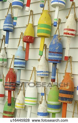 Stonington, ME, Maine, Deer Isle, lobster fishing buoys View Large Photo Image Stock Photo - Stonington, ME, Maine, Deer Isle, lobster fishing buoys. Fotosearch