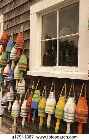 Stonington, ME, Maine, Deer Isle, lobster fishing buoys View Large Photo Image Stock Photo - Stonington, ME, Maine, Deer Isle, lobster fishing buoys. Fotosearch
