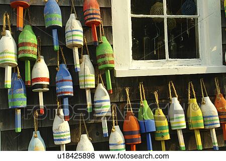 Stonington, ME, Maine, Deer Isle, lobster fishing buoys View Large Photo Image Stock Photo - Stonington, ME, Maine, Deer Isle, lobster fishing buoys. Fotosearch