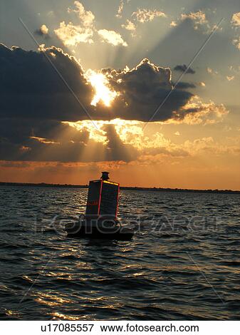sunset, border crossing buoy, Lake Champlain, St Albans, VT, Vermont, Canadian Border View Large Photo Image Stock Photo - sunset, border crossing buoy, Lake Champlain, St Albans, VT, Vermont, Canadian Border. Fotosearch