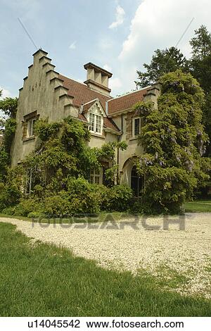 Tarrytown, NY, New York, Hudson Valley, Westchester, Washington Irving's Sunnyside View Large Photo Image Stock Image - Tarrytown, NY, New York, Hudson Valley, Westchester, Washington Irving's Sunnyside. Fotosearch
