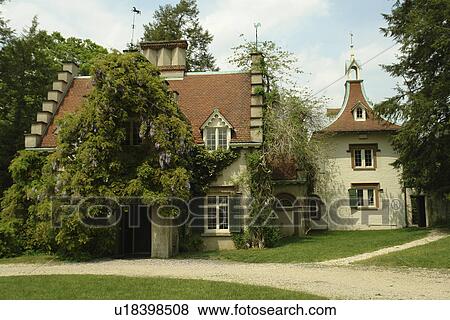 Stock Photo -  Tarrytown, NY, New York, Hudson Valley, Westchester, Washington Irving's Sunnyside. Fotosearch