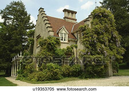 Stock Photography -  Tarrytown, NY, New York, Hudson Valley, Westchester, Washington Irving's Sunnyside. Fotosearch