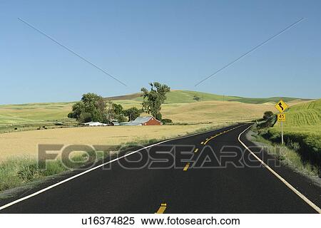 The Palouse Country, WA, Washington, Whitman County, rolling hills, scenic drive, road View Large Photo Image Stock Photography - The Palouse Country, WA, Washington, Whitman County, rolling hills, scenic drive, road. Fotosearch