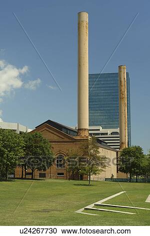 Stock Image -  Toledo, OH, Ohio, Downtown Skyline, Promenade Park. Fotosearch