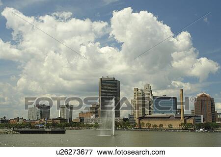 Toledo, OH, Ohio, Downtown Skyline, Maumee River View Large Photo Image Stock Photo - Toledo, OH, Ohio, Downtown Skyline, Maumee River. Fotosearch