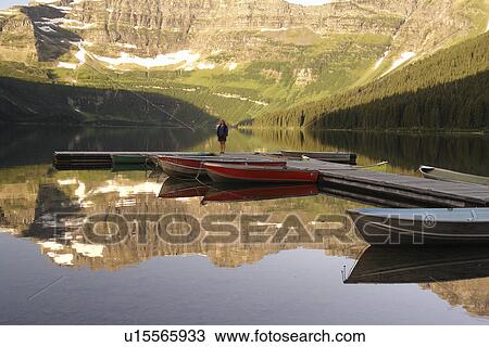 Waterton Lakes National Park, Alberta, Canada, Rocky Mountains, Cameron Lake View Large Photo Image Stock Image - Waterton Lakes National Park, Alberta, Canada, Rocky Mountains, Cameron Lake. Fotosearch