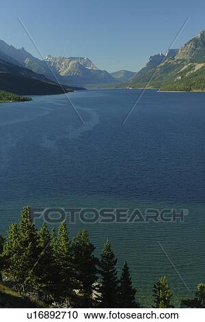 Waterton Lakes National Park, Alberta, Canada, Rocky Mountains, Upper Waterton Lake View Large Photo Image Stock Image - Waterton Lakes National Park, Alberta, Canada, Rocky Mountains, Upper Waterton Lake. Fotosearch