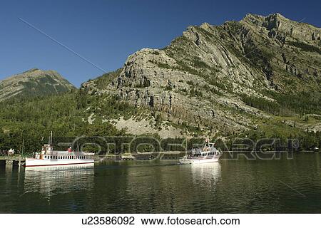 Waterton Lakes National Park, Alberta, Canada, Rocky Mountains, Upper Waterton Lake View Large Photo Image Stock Image - Waterton Lakes National Park, Alberta, Canada, Rocky Mountains, Upper Waterton Lake. Fotosearch