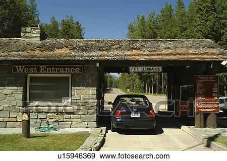 West Glacier, MT, Montana, Rocky Mountains, Glacier National Park, West Entrance, gate View Large Photo Image Stock Photo - West Glacier, MT, Montana, Rocky Mountains, Glacier National Park, West Entrance, gate. Fotosearch