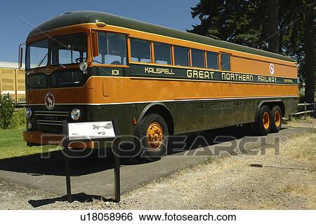 Whitefish, MT, Montana, Downtown, 1927 Great Northern Railway Depot, bus-truck, The Bruck View Large Photo Image Stock Photograph - Whitefish, MT, Montana, Downtown, 1927 Great Northern Railway Depot, bus-truck, The Bruck. Fotosearch