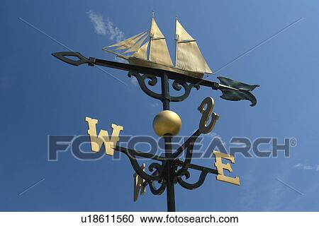 Stock Image -  Whitehall/Montaque, MI, Michigan, World's Largest Weather Vane. Fotosearch
