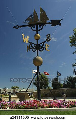 Stock Photography -  Whitehall/Montaque, MI, Michigan, World's Largest Weather Vane. Fotosearch