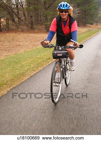 woman, biking, Blue Ridge Parkway, Galax, Virginia, VA View Large Photo Image Stock Photo - woman, biking, Blue Ridge Parkway, Galax, Virginia, VA. Fotosearch