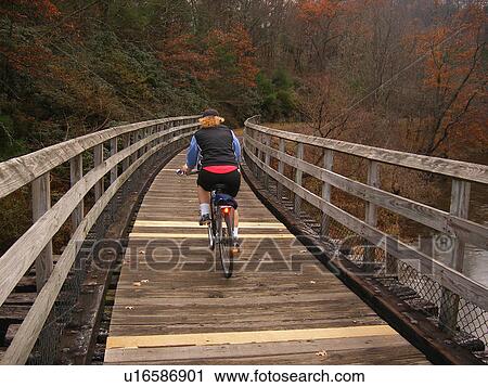 woman, biking, New River State Park, Galax, Virginia, VA View Large Photo Image Stock Image - woman, biking, New River State Park, Galax, Virginia, VA. Fotosearch