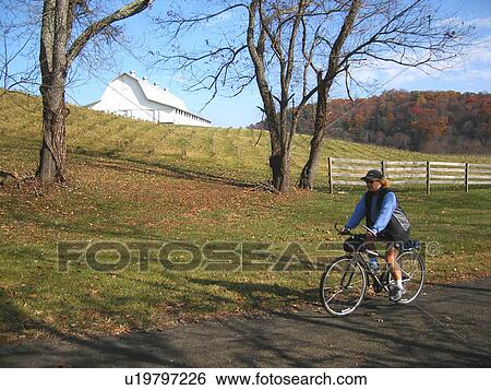 woman, biking, New River State Park, Galax, Virginia, VA View Large Photo Image Stock Photograph - woman, biking, New River State Park, Galax, Virginia, VA. Fotosearch