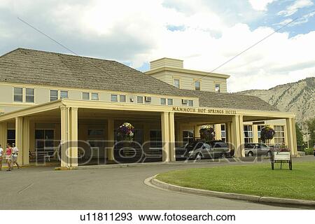 Yellowstone National Park, WY, Wyoming, Mammoth Hot Springs, Mammoth Hot Springs Hotel View Large Photo Image Stock Image - Yellowstone National Park, WY, Wyoming, Mammoth Hot Springs, Mammoth Hot Springs Hotel. Fotosearch