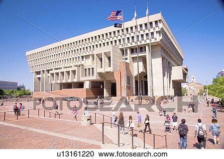 Boston City Hall View Large Photo Image Stock Image - Boston City Hall. Fotosearch