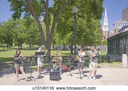 Brass Quintet, Boston, MA. View Large Photo Image Stock Photo - Brass Quintet, Boston, MA.. Fotosearch
