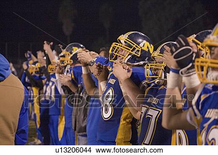 Picture - High school football game, Ojai, California.. Fotosearch