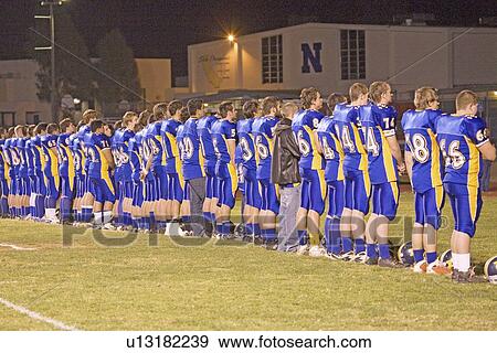 High school football game, Ojai, California. View Large Photo Image Stock Photo - High school football game, Ojai, California.. Fotosearch
