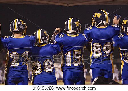 Stock Photograph - High school football game, Ojai, California.. Fotosearch