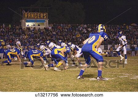 Stock Photograph - High school football game, Ojai, California.. Fotosearch