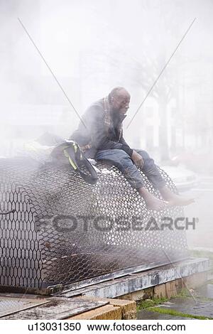 Stock Image - Homeless on heating grade, Washington, D. C.. Fotosearch