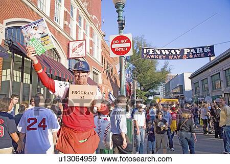 Stock Photo - Major League Baseball at Fenway Park, Boston, MA. Fotosearch