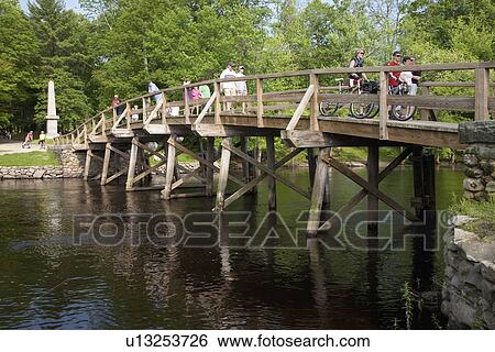 Old North Bridge in summer time, historical site for American Revolution View Large Photo Image Stock Photograph - Old North Bridge in summer time, historical site for American Revolution. Fotosearch