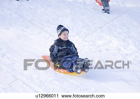 Stock Image - Sleigh Riding in New England. Fotosearch