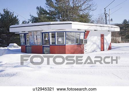Stock Image - Snow & Ice Cream Store. Fotosearch
