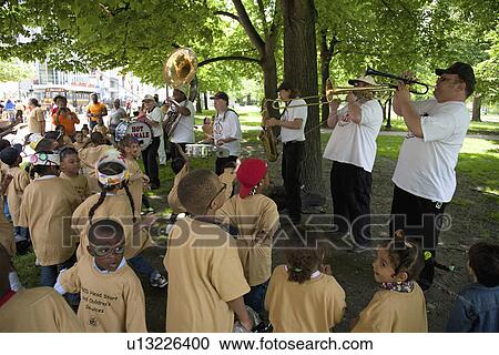 Summer performance in park of Head Start Band View Large Photo Image Stock Image - Summer performance in park of Head Start Band. Fotosearch