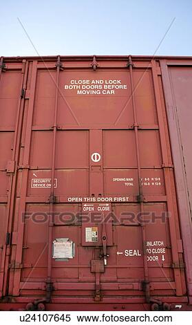 Close up of Industrial railway carriage door View Large Photo Image Stock Photography - Close up of Industrial railway carriage door. Fotosearch