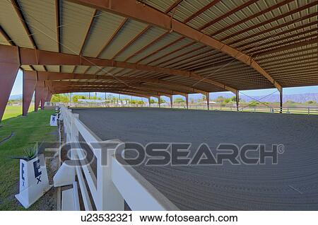 Covered Horse training area with timber fencing View Large Photo Image Stock Image - Covered Horse training area with timber fencing. Fotosearch