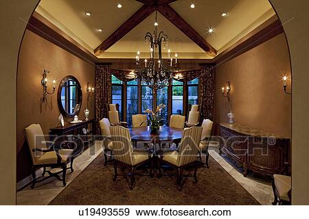 Dining room View Large Photo Image Stock Photo - Dining room. Fotosearch