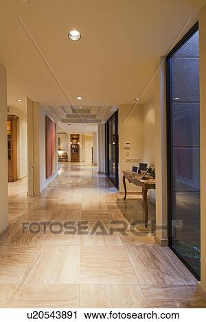 Hallway in luxurious house View Large Photo Image Stock Image - Hallway in luxurious house. Fotosearch