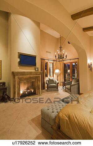 Interior of Bedroom of luxury house View Large Photo Image Stock Image - Interior of Bedroom of luxury house. Fotosearch