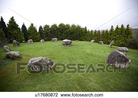 Stock Image - Kenmare Stone Circle, County Kerry, Ireland. Fotosearch