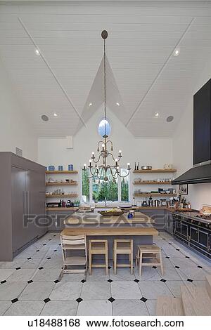 Modern stylish kitchen View Large Photo Image Stock Photo - Modern stylish kitchen. Fotosearch