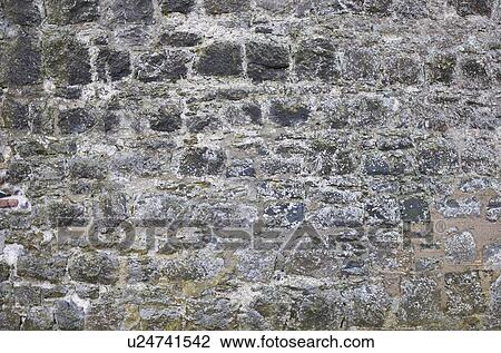 Old stone wall with some moss View Large Photo Image Stock Image - Old stone wall with some moss. Fotosearch