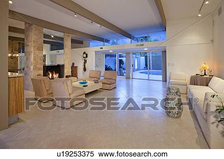 Open plan living area View Large Photo Image Stock Photography - Open plan living area. Fotosearch