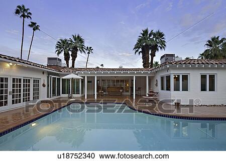 Residential Swimming pool View Large Photo Image Stock Image - Residential Swimming pool . Fotosearch