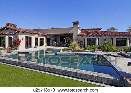 Residential Swimming pool View Large Photo Image Stock Image - Residential Swimming pool . Fotosearch