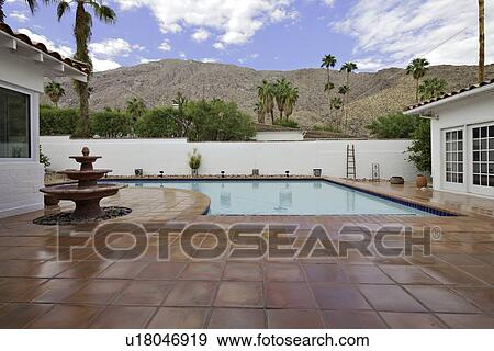 Residential Swimming pool View Large Photo Image Stock Photo - Residential Swimming pool . Fotosearch