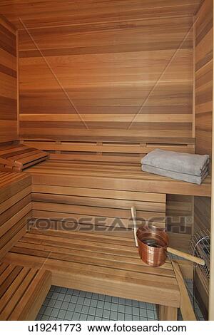 Sauna interior View Large Photo Image Stock Image - Sauna interior. Fotosearch