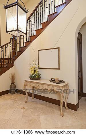 Stock Photograph - Stairway of luxurious home. Fotosearch