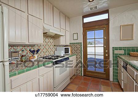 Traditional Kitchen View Large Photo Image Picture - Traditional Kitchen. Fotosearch